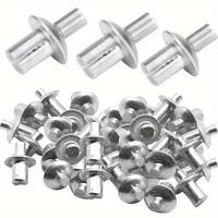 Springtok 100pcs Aluminum Alloy Push-In Rivets - Premium Polished, Strong Hold Hammer-in Rivet Assortment, Durable & Corrosio...
