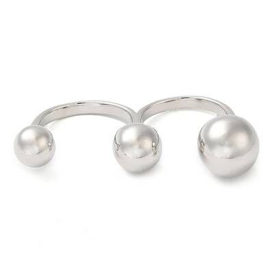 Brass Double Finger Rings
