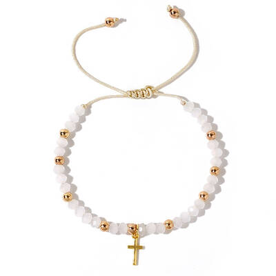 Bohemian Style Glass Braided Bead Bracelets for Women