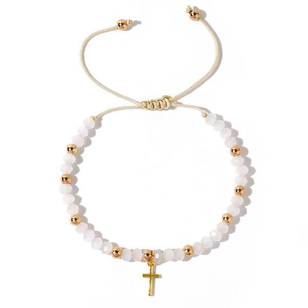 Bohemian Style Glass Braided Bead Bracelets for Women