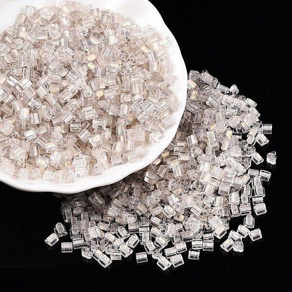 6/0 Transparent Inside Colours Glass Seed Beads