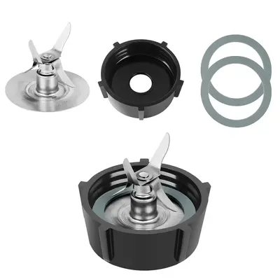 Blender Blades with 4902 Blender Jar Bottom & 4 Point Fusion Blade 4980 & 2 Pcs O Ring Rubber Seal Gasket for Oster Osterize...