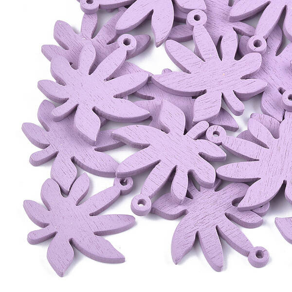 Painted Poplar Wood Pendants