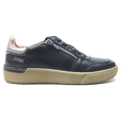 Pikolinos Vitoria W0T-4666C2 Leather Women's Lace Up Shoes - Black - Size:US 6.5-7 Women
