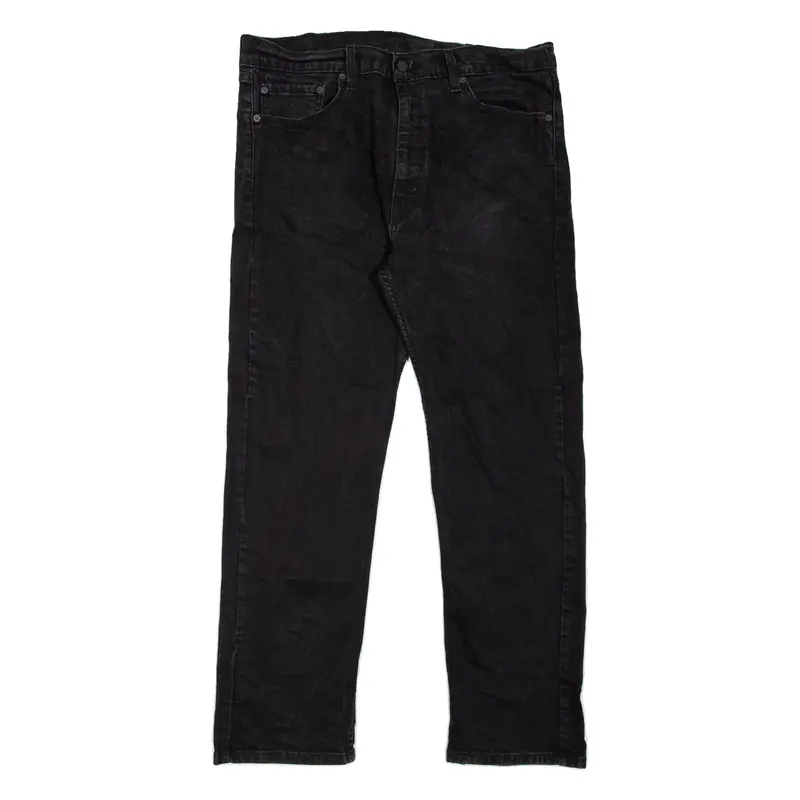 LEVI'S 505 Jeans Mens Black Regular Straight W38 L30