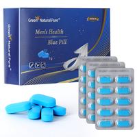 Green Natural Pure Men's Health Blue Pill Oyster peptide+Maca Root Powder+sea Cucumber polypeptide+Cinnamon extracts+Huangjin...