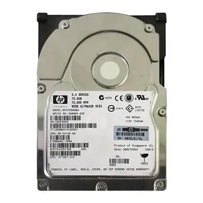 3R-A4145-AA HP 72.8GB Ultra-320 SCSI 15000 3.5-inch Hard Drive