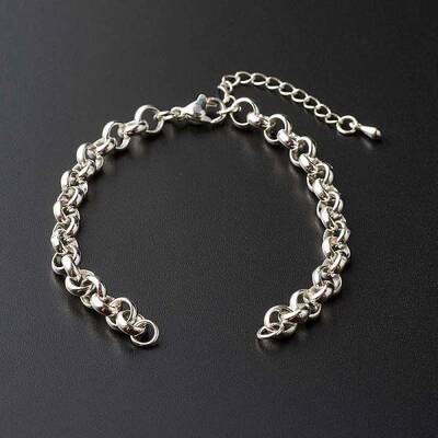 304 Stainless Steel Rolo Chain Bracelet