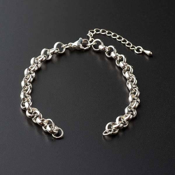 304 Stainless Steel Rolo Chain Bracelet