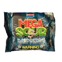 Barnetts Mega Sour Raspberry Extremely Sour Candy - Snack Candies Sweet Traditional tiktok candy Black Death sour ball Bonbon...