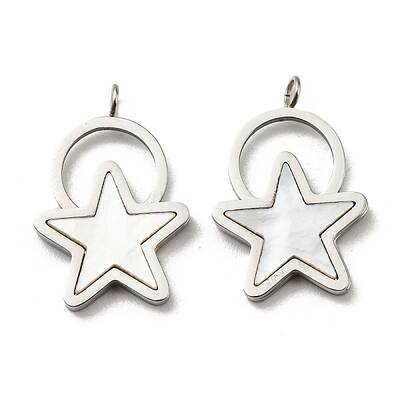 304 Stainless Steel Shell Pendants