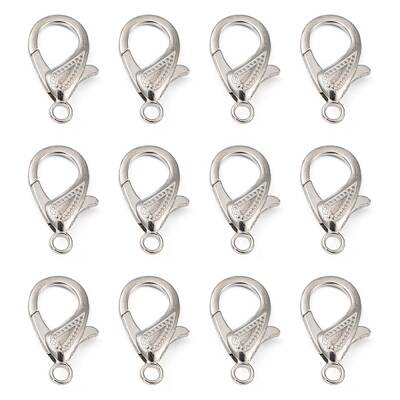 Zinc Alloy Lobster Claw Clasps