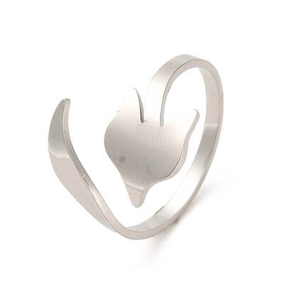 Non-Tarnish 304 Stainless Steel Open Cuff Rings