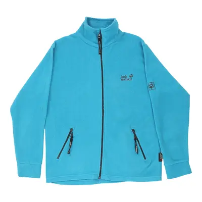 Vintage Jack Wolfskin Fleece - Medium Blue Polyester
