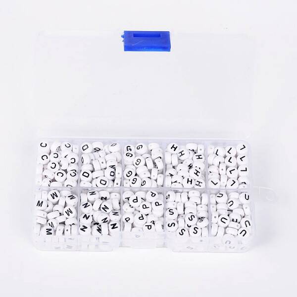 1 Box Letter Acrylic Beads