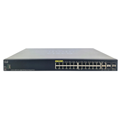 Cisco SG350X-24MP | Small Business SG350X-24MP PoE+ 24 x Ports 10/100/1000Base-T + 4 x SFP Ports + 2 x Uplinks Ports Managed ...