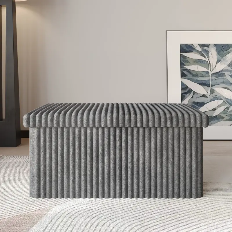 Favorer Florence 30 Tufted Upholstered Folding Storage Ottoman Bench