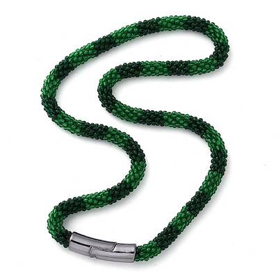 Glass Crochet Beaded Necklace