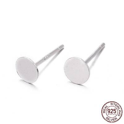 925 Sterling Silver Stud Earring Findings