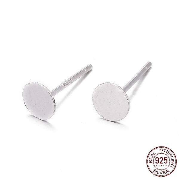 925 Sterling Silver Stud Earring Findings