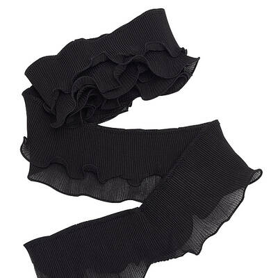 3 Yards Polyester Double-Layer Pleated Ribbon