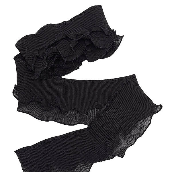 3 Yards Polyester Double-Layer Pleated Ribbon