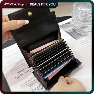 Women's Fashionable Solid Color Card Holder, Casual Stylish Card Holder, Lightweight Card Holder for Daily Use, Women's minim...
