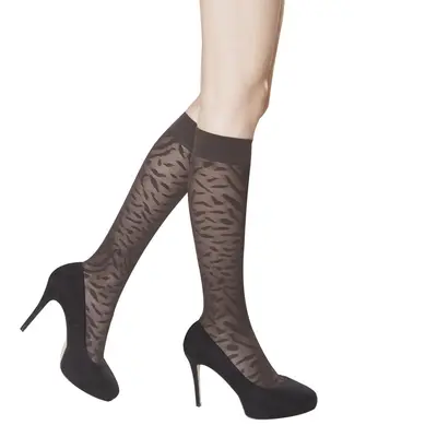 Solidea Savannah Lace 70 Knee High Knee Highs 10 15mmHg 3L Mocha