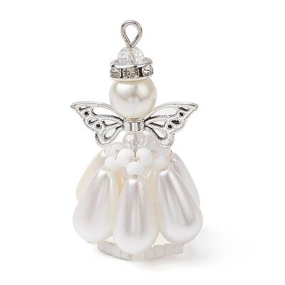 Pearlized Glass Pearl Beads  Pendants