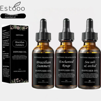 2 oz Essential Oil for Diffuser - Reusable Refill Dropper Bottle with Scented Fragrance Aroma Floral diffuser