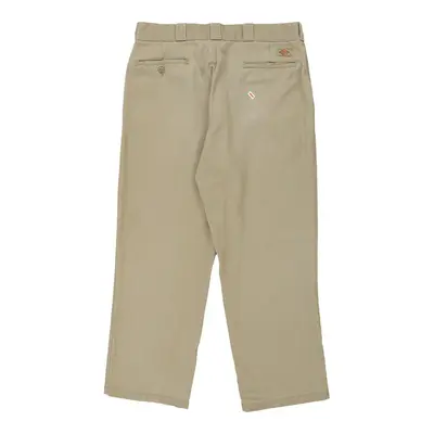 Dickies Trousers - 34W 28L Beige Cotton