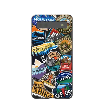 Black Trail Stickers Google Pixel 6a Case