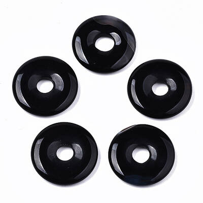 Natural Black Agate Pendants