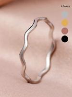 Simple Design Plain Color Copper Ring, Fashion Accessories for Women, Casual Jewelry for Party, Daily Matching Decor, Trendy...