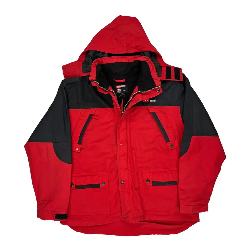 Diesel Jacket - Medium Red Polyamide