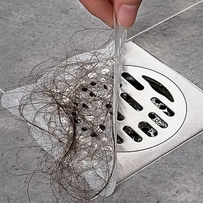 10pcs Disposable Floor Drain Cover, Anti-clogging Sink Strainer, Universal Sink Drain Cover for Bathroom & Kitchen, Home Good...
