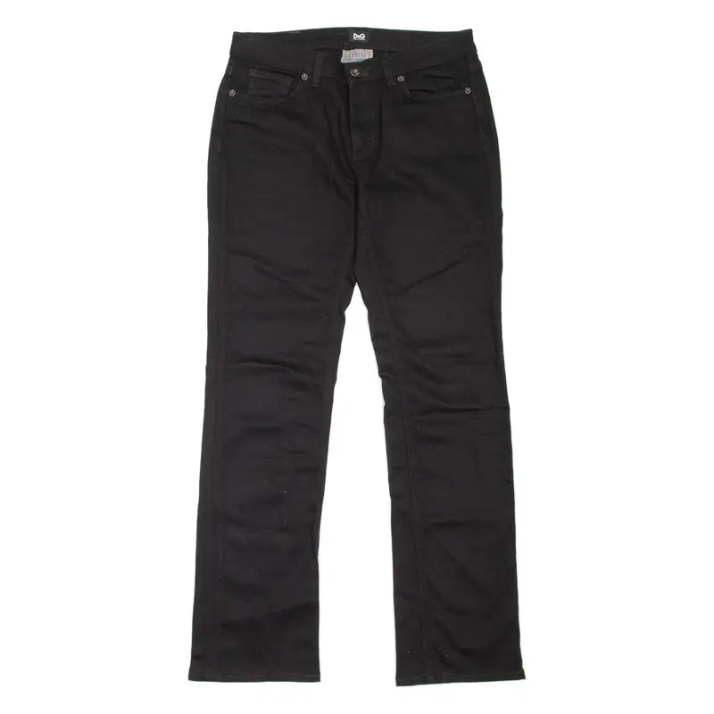 DOLCE & GABBANA Slimmy Womens Jeans Black Slim Straight W28 L31