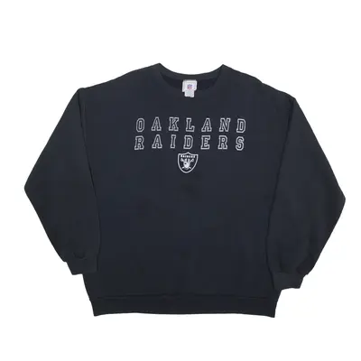 NFL Oakland Raiders USA Sweatshirt Black Mens XL