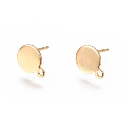 PVD Vacuum Plating 304 Stainless Steel Ear Stud Components