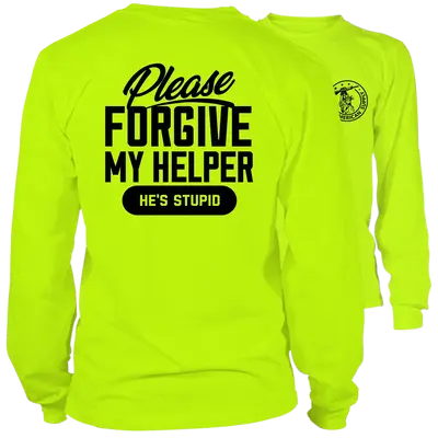My Helper - Long Sleeve Hi-Vis T-Shirt