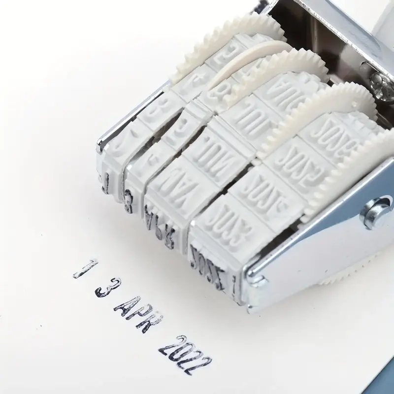 Roller Date Stamp, 1 Count Adjustable Year and Month Date Stamp, for DIY Craft Card Making Planner Scrapbooking, Gift Wrap Su...