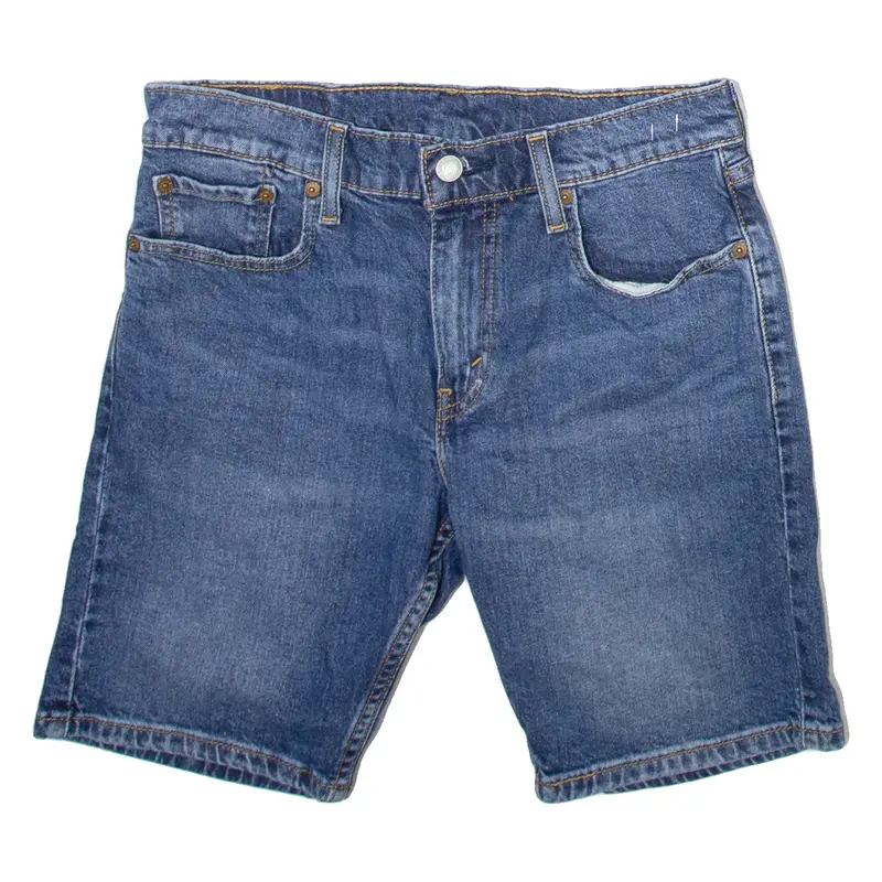 LEVI'S 412 Womens Denim Shorts Blue Slim S W29