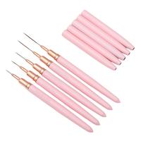 5 Counts Brush Set, Nail Art Brushes for Gel Polish, Nail Art Painting Pen, Smooth Brush for Nail Art Sizes 4/8/12/20/25mm, N...