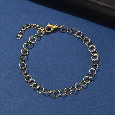 304 Stainless Steel Rolo Chains Bracelets for Women