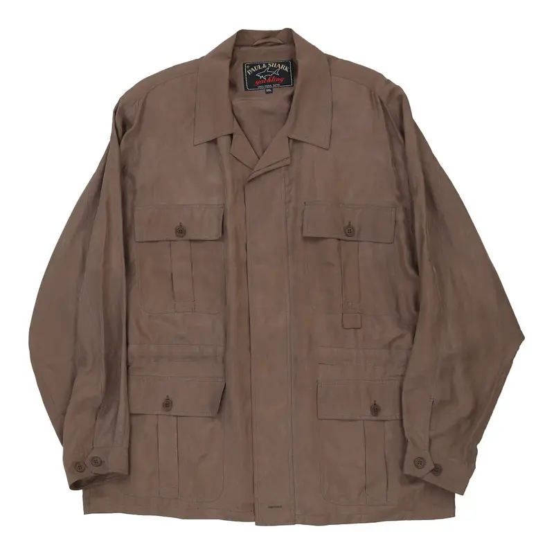 Paul & Shark Jacket - 2XL Brown Silk