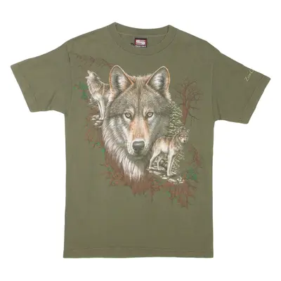 SPORTEX Wolf Mens T-Shirt Green S