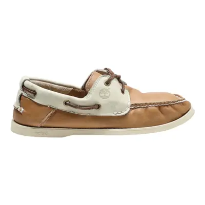 TIMBERLAND Boat Shoes Brown Leather Mens UK 8
