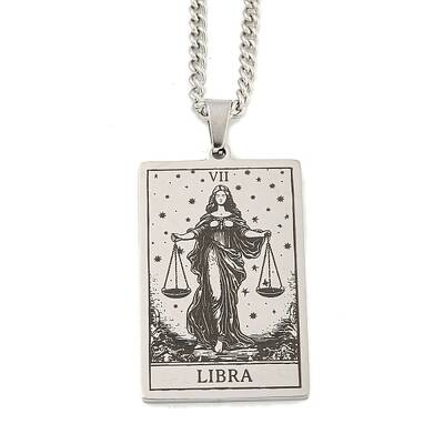Non-Tarnish 304 Stainless Steel Tarot Pendant Necklaces