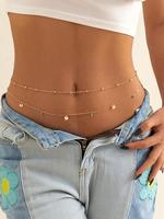 Women's Elegant Minimalist Waist Chains (2pcs/set), Fashion Retro Pendants Belts Chains for Party, Daily Decor, Trendy All-ma...