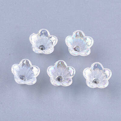 Transparent Acrylic Bead Caps